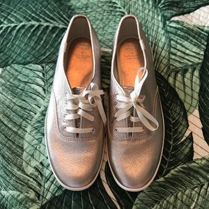 NWOT Kate Spade rose gold metallic Keds
